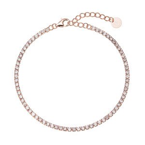 Jemný pozlacený tenisový náramek 13095.1 Rose Gold