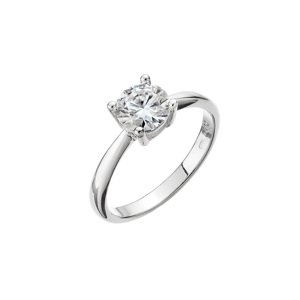 Stříbrný prsten ELEN 15M00006 moissanite Velikost: 60 (průměr 19,1 mm)