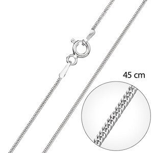 Stříbrný řetízek plochý délka 45 cm 30015 Velikost: 45cm