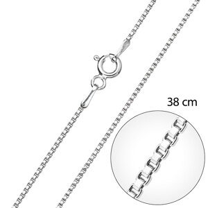 Stříbrný řetízek "KOSTKA" 30014 Vyberte délku řetízku: 38 cm