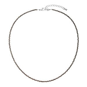 Náhrdelník s pravými grey spinel kameny 42012.3 ocel