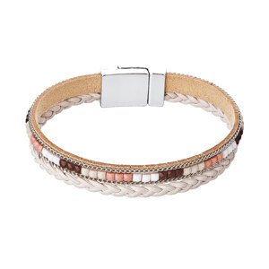 Náramek béžový textilní 53009.3 beige