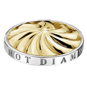 Přívěsek Hot Diamonds Emozioni Golden Windmill Coin EC016