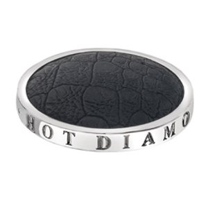 Přívěsek Hot Diamonds Emozioni Faux Crocodile Black Coin EC080