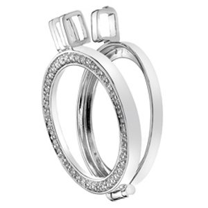 Stříbrný přívěsek Hot Diamonds Emozioni Reversible Coin Keeper DP486 Průměr 33 mm