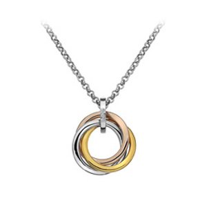 Stříbrný přívěsek Hot Diamonds Trio Calm Rose Gold DP544