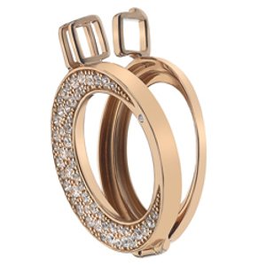 Stříbrný přívěsek Hot Diamonds Emozioni Luna Rose Gold 25 Coin Keeper DP616
