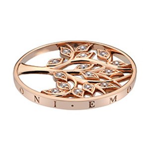Přívěsek Hot Diamonds Emozioni Tree Of Life Rose Gold Coin EC309 Průměr 33 mm
