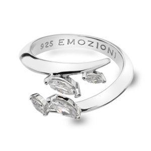 Stříbrný prsten Hot Diamonds Emozioni Alloro se zirkony ER023 Obvod 50 mm