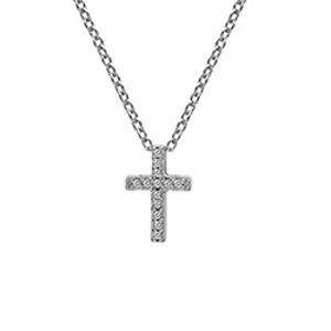 Stříbrný přívěsek Hot Diamonds Cross Micro Bliss DP696