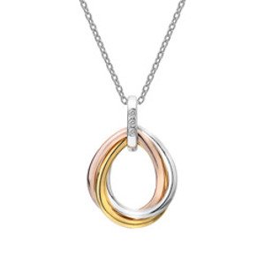 Náhrdelník Hot Diamonds Trio Teardrop RG DP780