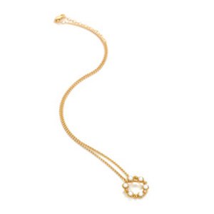 Stříbrný pozlacený náhrdelník Hot Diamonds x Jac Jossa Soul DP905