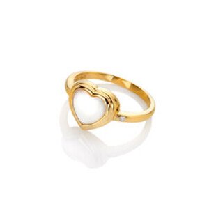 Pozlacený prsten Hot Diamonds x Jac Jossa Soul DR284 Obvod 51 mm