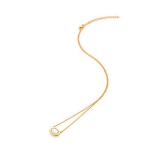 Pozlacený náhrdelník Hot Diamonds X Gemstones s perletí DN200