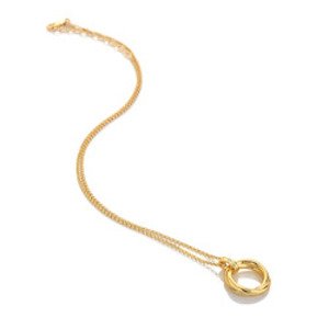 Stříbrný pozlacený náhrdelník Hot Diamonds x Jac Jossa Soul DP1022