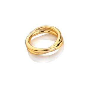 Stříbrný pozlacený prsten Hot Diamonds x Jac Jossa Soul DR292 Obvod 54 mm