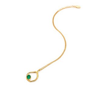 Stříbrný pozlacený náhrdelník Hot Diamonds X Gemstones DP1024