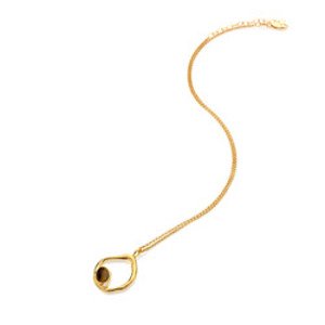 Stříbrný pozlacený náhrdelník Hot Diamonds X Gemstones DP1025