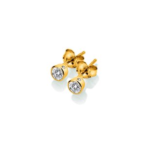 Pozlacené stříbrné náušnice Hot Diamonds X Gemstones DE832