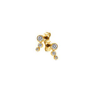 Pozlacené stříbrné náušnice Hot Diamonds X Gemstones DE833